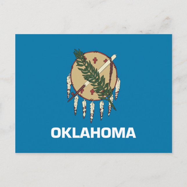 Cartão Postal Oklahoma Flag (Frente)