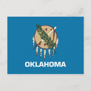 Cartão Postal Oklahoma Flag