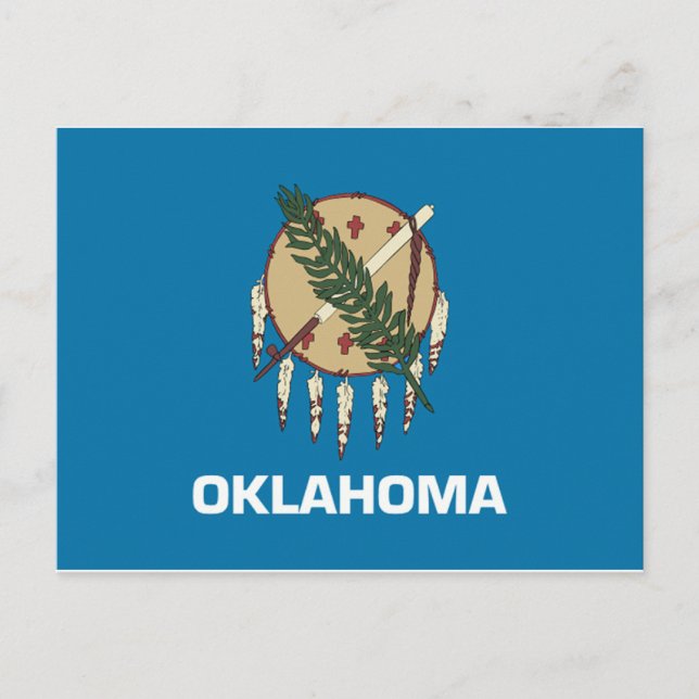 Cartão Postal Oklahoma Flag (Frente)