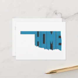 Cartão Postal Oklahoma HOME State Word Art Oklahoman Okie