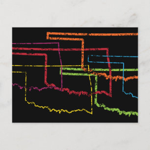 Cartão Postal Oklahoma pride blur