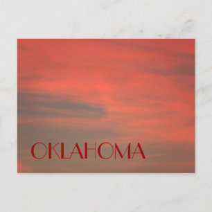Cartão postal OKLAHOMA Red Sky
