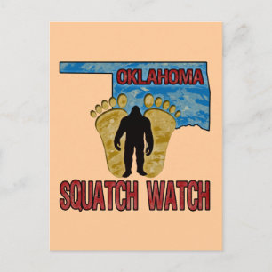 Cartão Postal Oklahoma Squatch Watch
