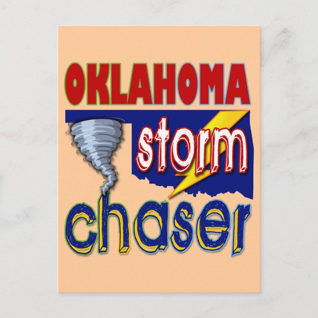 Cartão Postal Oklahoma Storm Chaser (Frente)