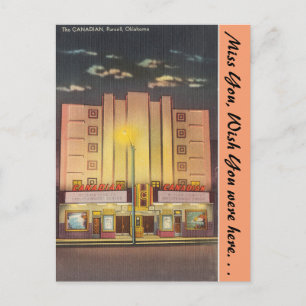 Cartão Postal Oklahoma, The Canadian Theater, Purcell