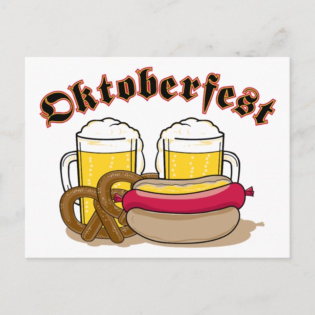 Cartão Postal Oktoberfest Beer (Frente)