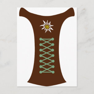 Cartão Postal Oktoberfest Dirndl