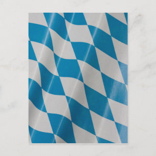 Cartão Postal Oktoberfest Flag Colors Bavaria