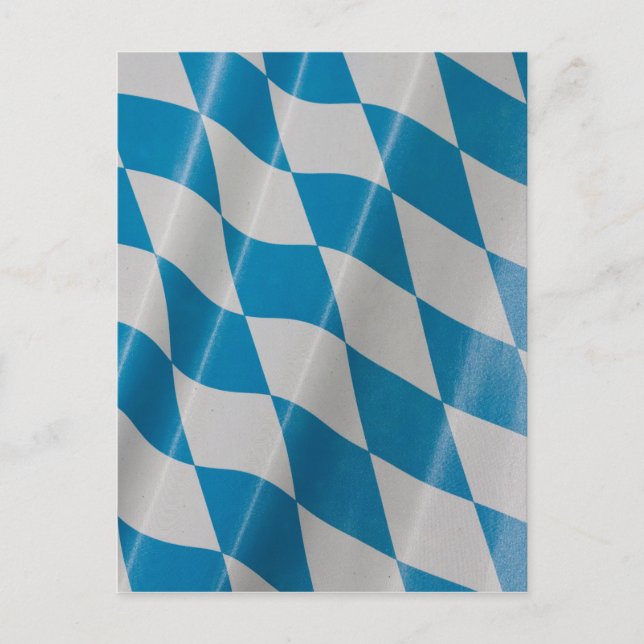 Cartão Postal Oktoberfest Flag Colors Bavaria (Frente)