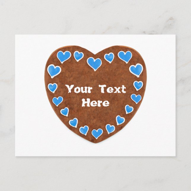 Cartão Postal Oktoberfest Lebkuchen Herz mit Copy space für Text (Frente)