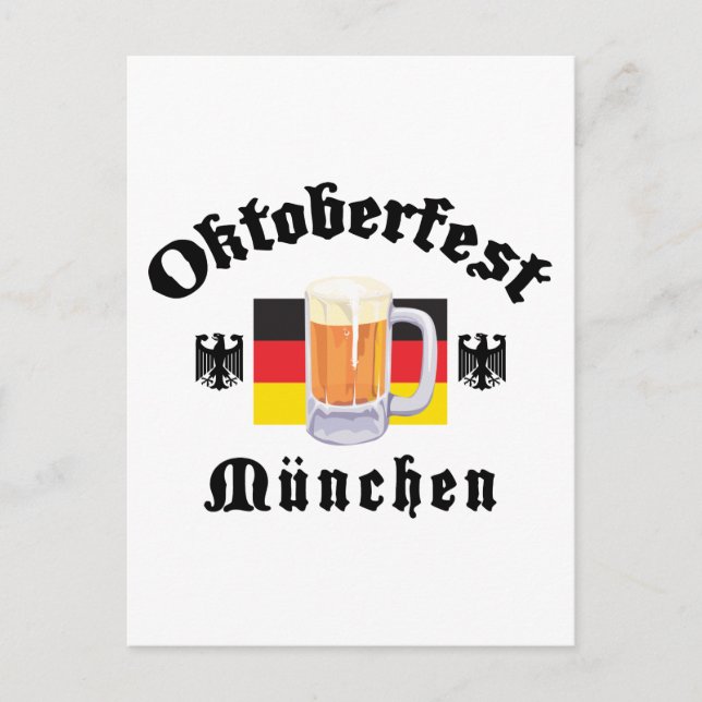 Cartão Postal Oktoberfest Munique (Frente)