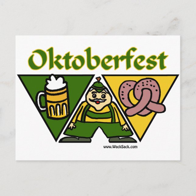 Cartão postal Oktoberfest Pretzel (Frente)