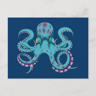 Cartão Postal Oktopus Krake polvo kraken