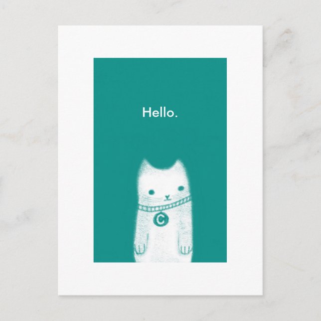 Cartão Postal Olá. (Frente)