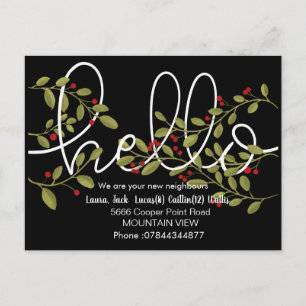 Cartão Postal Olá, apresento-vos o outono de inverno