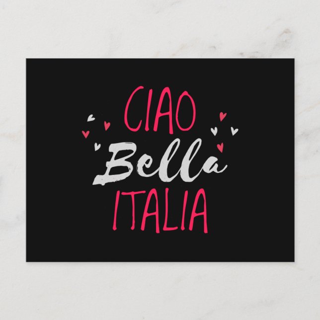 Cartão Postal Olá bela Itália (Frente)