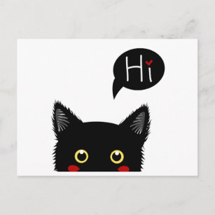 Cartão Postal Olá Cat