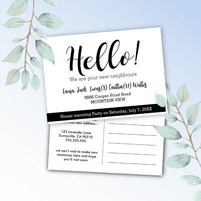 Cartão Postal Olá, conheça os vizinhos (Criador carregado)