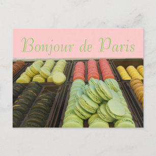 Cartão Postal Olá, da famosa Macroons Franceses de Paris