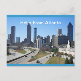 Cartão Postal Olá de Atlanta Cartão-postal