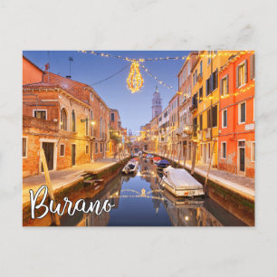 Cartão Postal Olá De Burano, Itália
