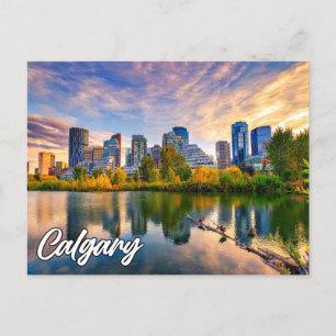 Cartão Postal Olá De Calgary, Alberta, Canadá