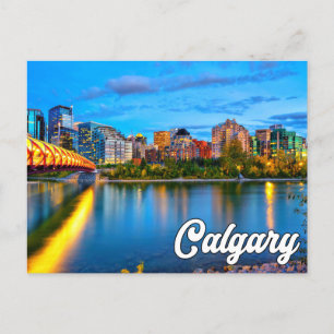Cartão Postal Olá De Calgary, Alberta, Canadá