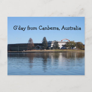 Cartão Postal Olá de Canberra, Austrália