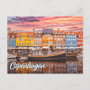 Cartão Postal Olá De Copenhagen, Dinamarca