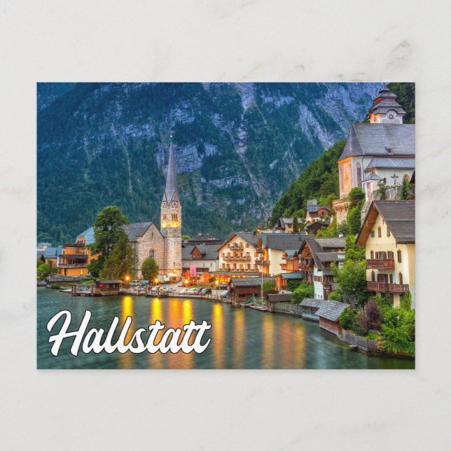 Cartão Postal Olá De Hallstatt, Áustria (Frente)