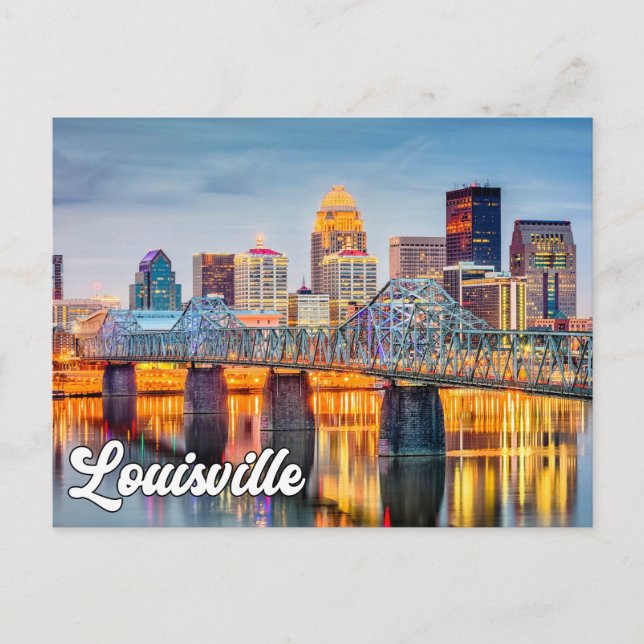 Cartão Postal Olá de Louisville, Kentucky, EUA (Frente)