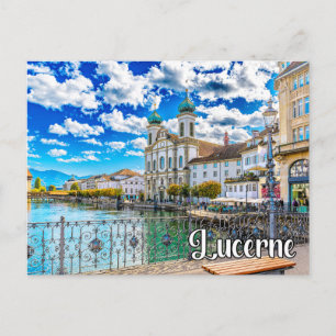 Cartão Postal Olá de Lucerna, Suíça