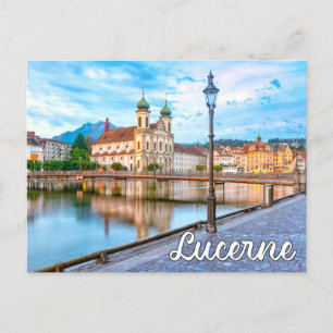 Cartão Postal Olá De Lucerne, Suiça