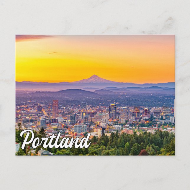 Cartão Postal Olá De Portland, Oregon (Frente)