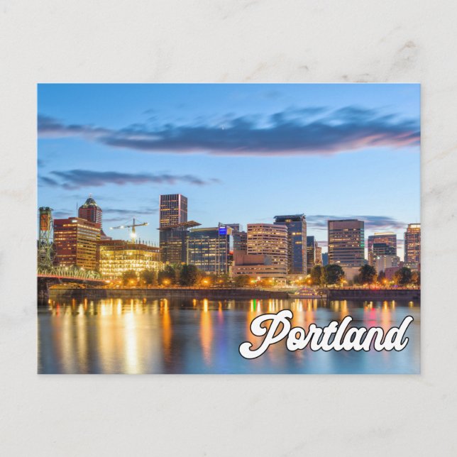 Cartão Postal Olá De Portland, Oregon, Estados Unidos (Frente)