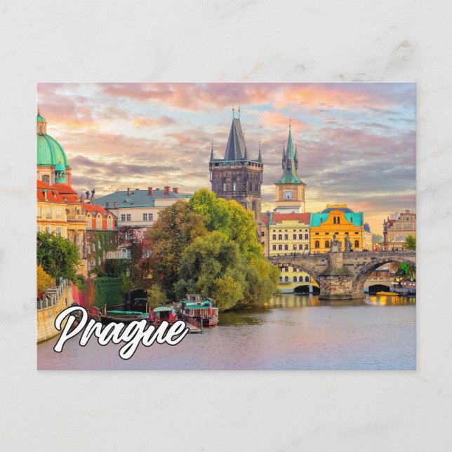 Cartão Postal Olá De Praga, República Tcheca (Frente)