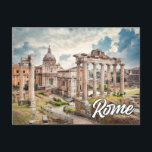 Cartão Postal Olá De Roma, Itália<br><div class="desc">Este cartão postal vibrante apresenta uma fotografia da histórica cidade de Roma, Itália. Este cartão postal encantador seria ideal para os melhores amigos, familiares e colegas.</div>