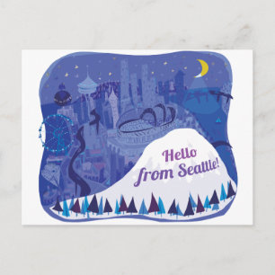 Cartão Postal Olá de Seattle