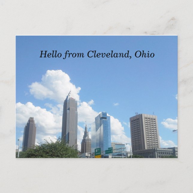 Cartão Postal OLÁ DO cartão-postal CLEVELAND OHIO (Frente)