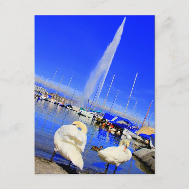 Cartão Postal Olá do Cartão-postal de Genebra (Frente)