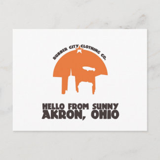 Cartão Postal Olá! do ` ensolarado de Akron Ohio