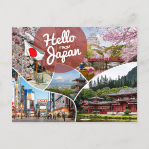 Cartão Postal Olá do Japão