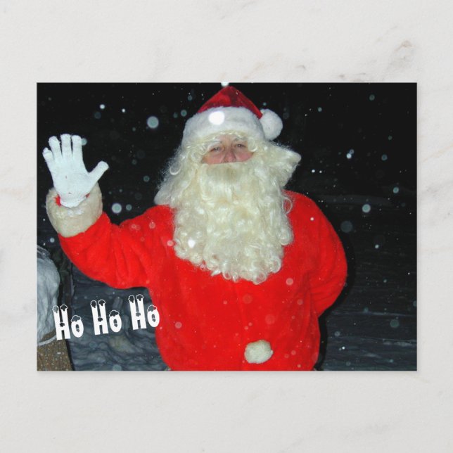 Cartão Postal Olá do Papai Noel (Frente)