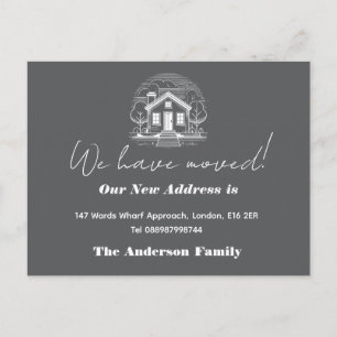 Cartão Postal Olá,Editável Estamos Novos no Bairro foto