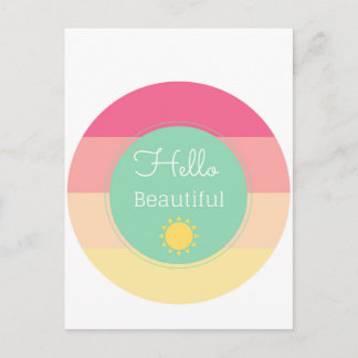 Cartão Postal Olá linda