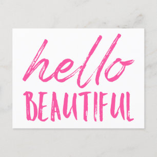 Cartão Postal Olá linda