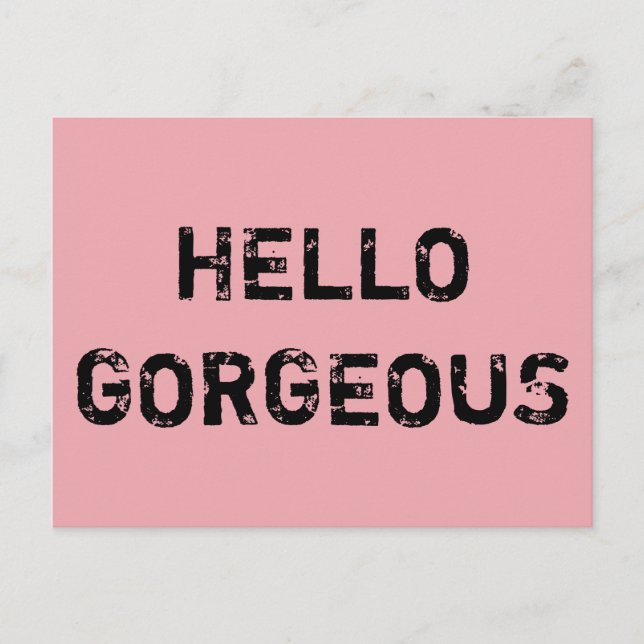 CARTÃO POSTAL OLÁ! LINDO (Frente)