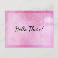 "Olá!" Nota: Mandala com Aquarela Rosa