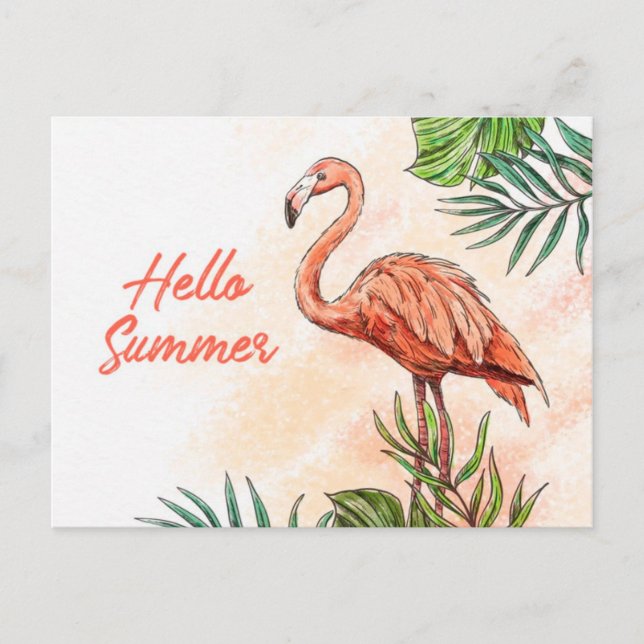 Cartão Postal Olá verão (Frente)