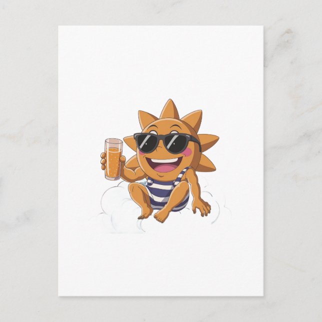 Cartão Postal Olá verão (Frente)